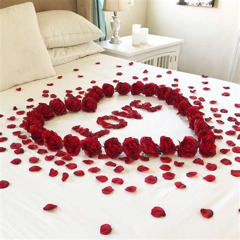 Red Rose Petals for Romantic Night 